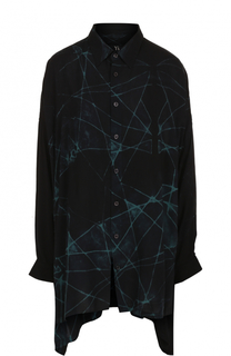 Блуза свободного кроя с принтом Yohji Yamamoto
