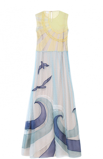 Приталенное платье-миди с отделкой REDVALENTINO