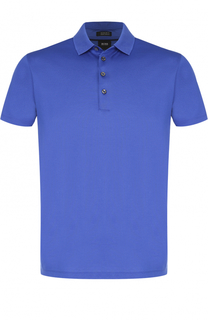 Хлопковое поло с короткими рукавами BOSS