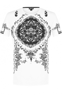 Хлопковая футболка с принтом Just Cavalli