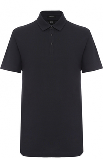 Хлопковое поло с короткими рукавами BOSS