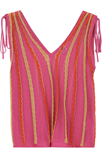 Топ свободного кроя с V-образным вырезом M Missoni