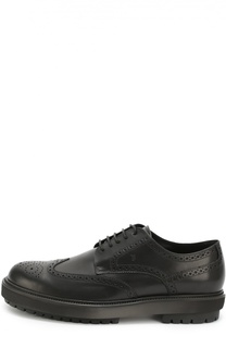 Кожаные дерби с брогированием Tod’s Tods