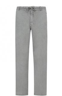 Льняные брюки свободного кроя Armani Jeans