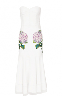 Приталенное платье-бюстье с фактурной отделкой Dolce &amp; Gabbana