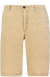 Льняные бермуды с карманами Armani Jeans