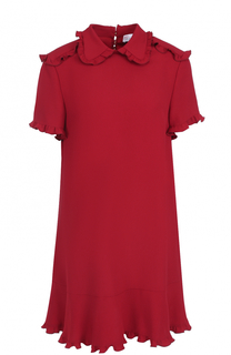 Платье-рубашка с оборками REDVALENTINO
