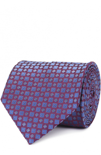 Шелковый галстук с узором Brioni