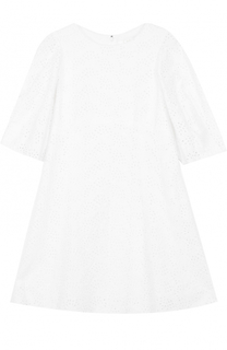 Кружевное мини-платье с укороченным рукавом Chloé