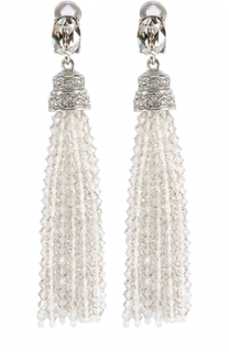 Серьги-клипсы с кристаллами Swarovski Oscar de la Renta