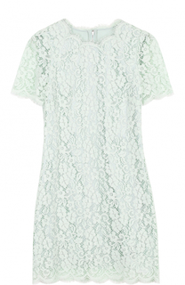 Кружевное мини-платье с коротким рукавом Dolce &amp; Gabbana