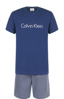 Хлопковая пижама с шортами Calvin Klein