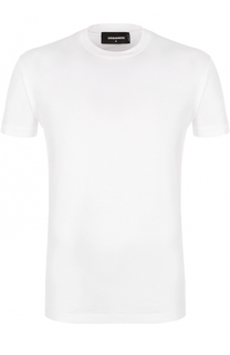 Хлопковая футболка с круглым вырезом Dsquared2