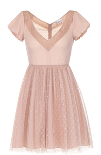 Приталенное мини-платье с завышенной талией REDVALENTINO