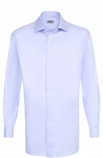 Хлопковая сорочка с воротником кент Brioni