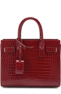 Сумка Sac De Jour Nano с тиснением Saint Laurent