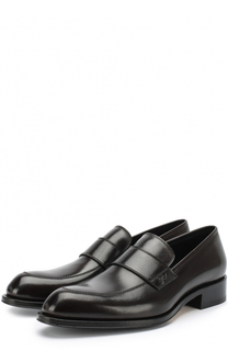 Кожаные лоферы с перемычкой Brioni