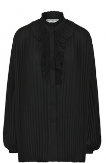 Плиссированная блуза свободного кроя Balenciaga