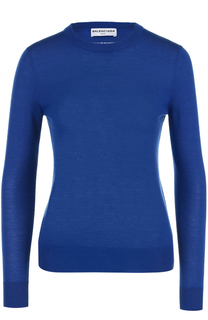 Кашемировый пуловер с круглым вырезом Balenciaga