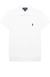 Хлопковое поло с логотипом бренда Polo Ralph Lauren