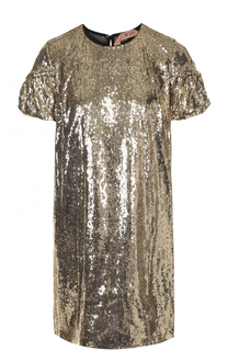 Мини-платье прямого кроя с пайетками No. 21