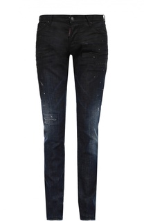 Джинсы прямого кроя с потертостями Dsquared2