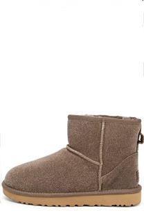 Замшевые полусапоги с глиттером UGG Australia