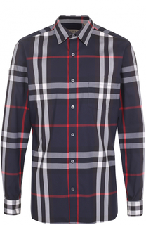 Хлопковая рубашка в клетку Burberry