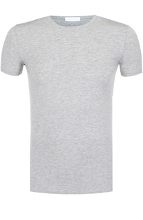 Футболка из вискозы с круглым вырезом Ermenegildo Zegna