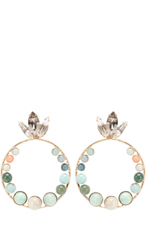 Серьги со съемными подвесками и кристаллами Swarovski Anton Heunis
