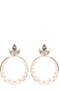 Серьги со съемными подвесками и кристаллами Swarovski Anton Heunis