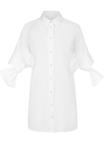 Удлиненная блуза с бантами на рукавах Victoria by Victoria Beckham