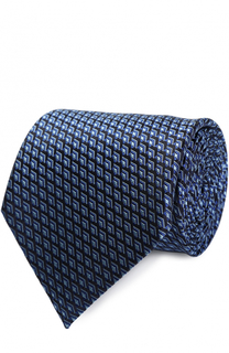 Шелковый галстук с узором Ermenegildo Zegna