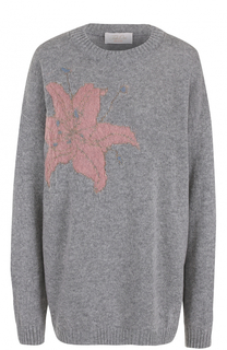 Пуловер свободного кроя с цветочным принтом Tak.Ori