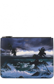 Кожаная папка для бумаг на молнии с принтом Givenchy