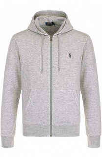 Хлопковая толстовка на молнии с капюшоном Polo Ralph Lauren