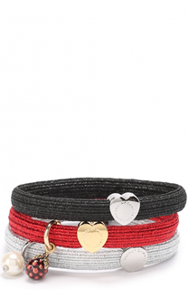 Комплект эластичных резинок с декоративной отделкой Marc Jacobs