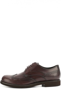 Кожаные дерби с брогированием Tod’s Tods