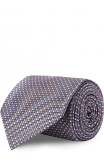 Шелковый галстук с узором Brioni