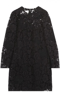 Кружевное мини-платье с вышивкой в виде бабочек Valentino