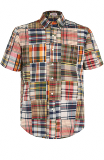 Хлопковая рубашка с короткими рукавами Polo Ralph Lauren