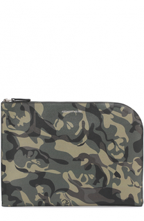 Кожаная папка для бумаг на молнии Alexander McQueen