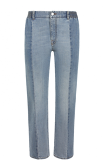 Укороченные джинсы прямого кроя с потертостями Stella McCartney