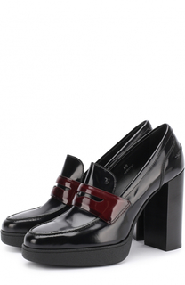Лаковые туфли на устойчивом каблуке Tod’s Tods