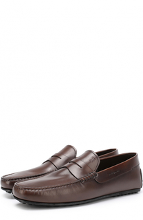 кожаные мокасины с перемычкой Tod’s Tods