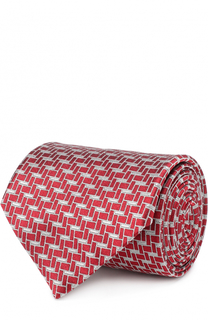 Шелковый галстук с узором Lanvin