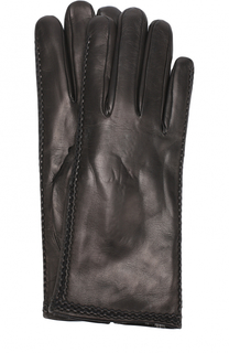 Кожаные перчатки с меховой подкладкой Sermoneta Gloves