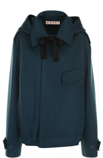 Шерстяная куртка с капюшоном Marni