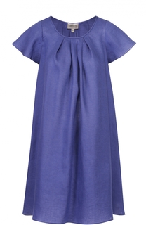 Льняное мини-платье свободного кроя Armani Collezioni