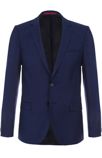 Шерстяной однобортный пиджак HUGO